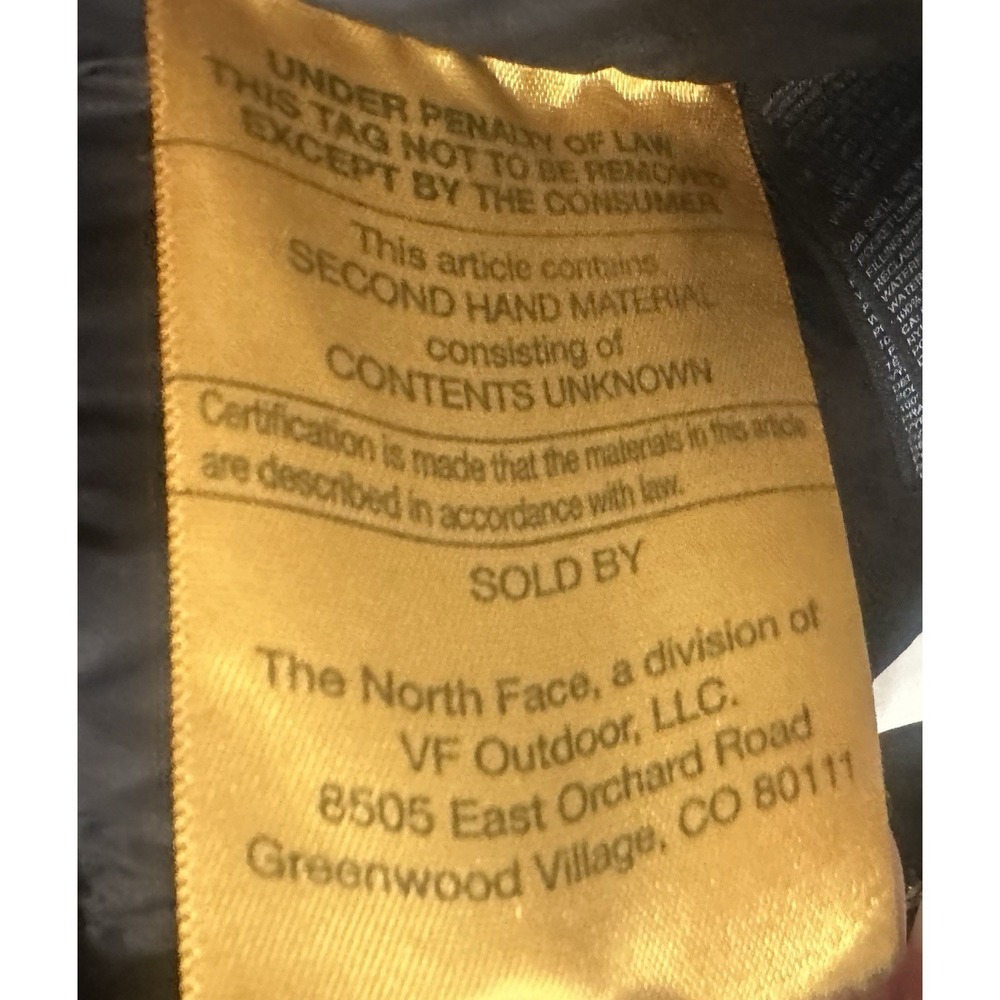 The North Face 600 Puffer Jacket Women's Medium Black Down Insulated Winter Coat - Picture 8 of 9